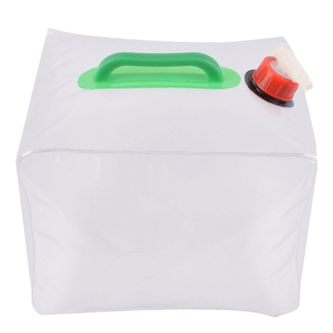 Cubo Contenedor Agua Plegable 20l Portatil Camping Color Transparente