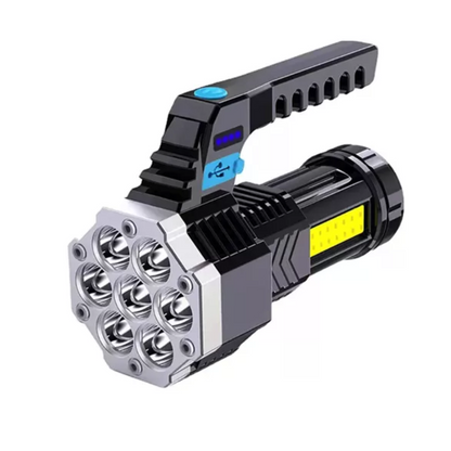 Linterna Led Usb Recargable Foco Camping 7 Focos Cob Led