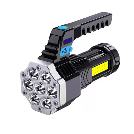 Linterna Led Usb Recargable Foco Camping 7 Focos Cob Led