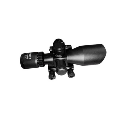 Mira Telescopica Rifle Caza Laser Mira Riel 20mm 2.5-10x40