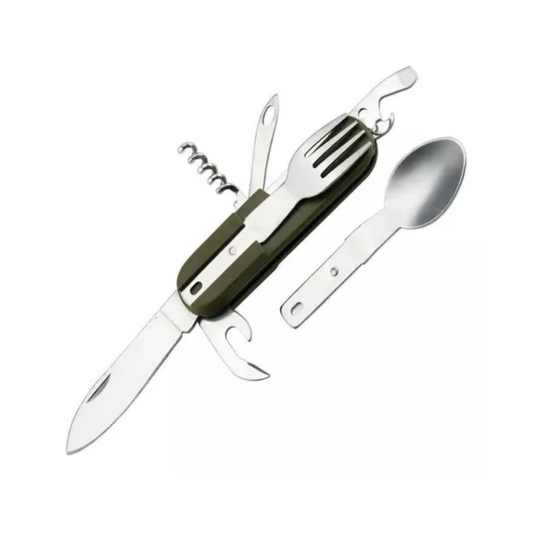 Cuchillo Caza Set De Cubierto Supervivencia Camping Trekking
