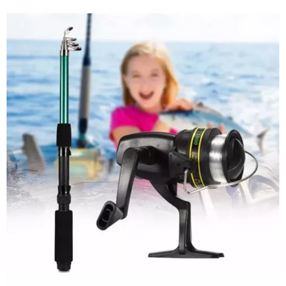 Set Pesca 126pz Caña De Pescar Telescopica Cañas Pesca