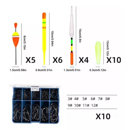 Set Pesca 126pz Caña De Pescar Telescopica Cañas Pesca