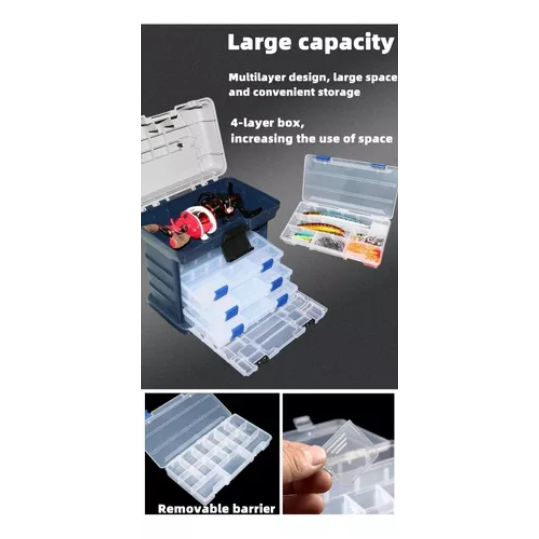 Caja Organizadora Pesca Caja Pesca Cajas Señuelos 26x27cm