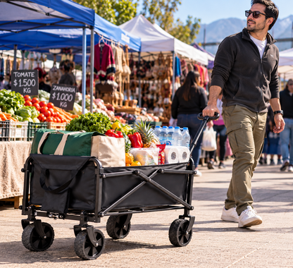 Carrito Camping Carrito Plegable Compras Multiuso 50kg