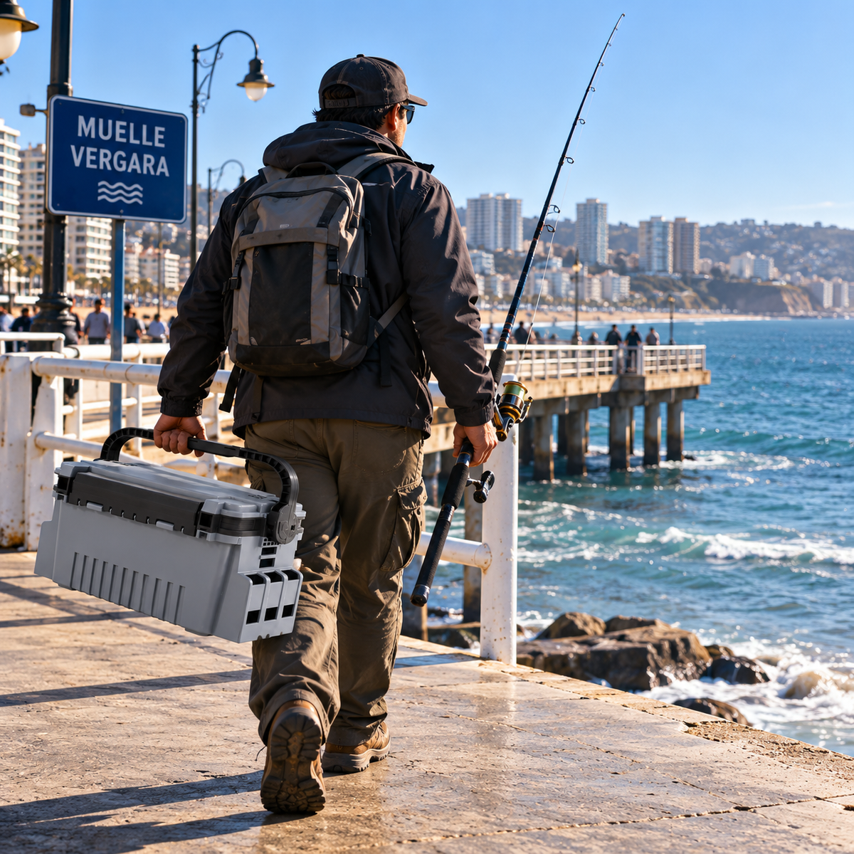 Caja Pesca Porta Señuelos Caja Organizadora Pesca 43x28x25cm