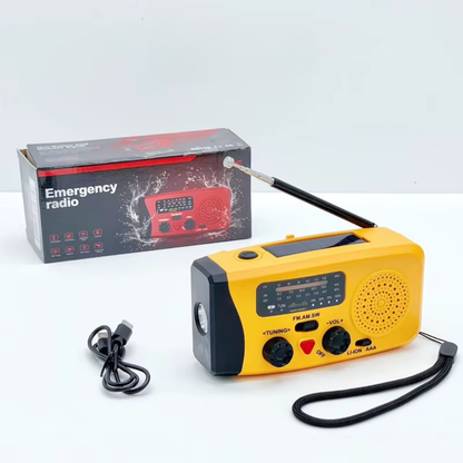 Radio Solar Radio Emergencia Linterna Radio Dinamo Usb Fm Am