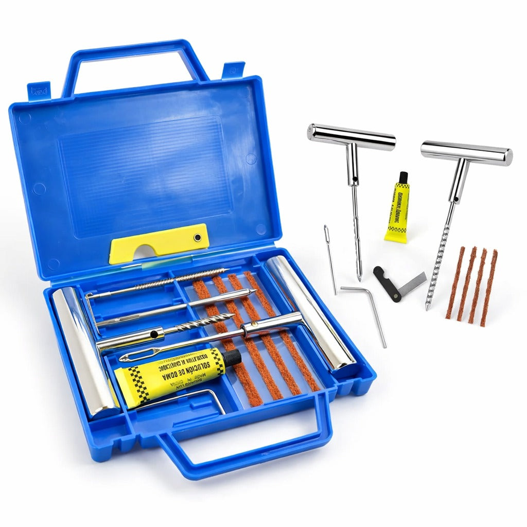 Kit De Reparacion Parches Metalico Para Neumaticos Auto Moto