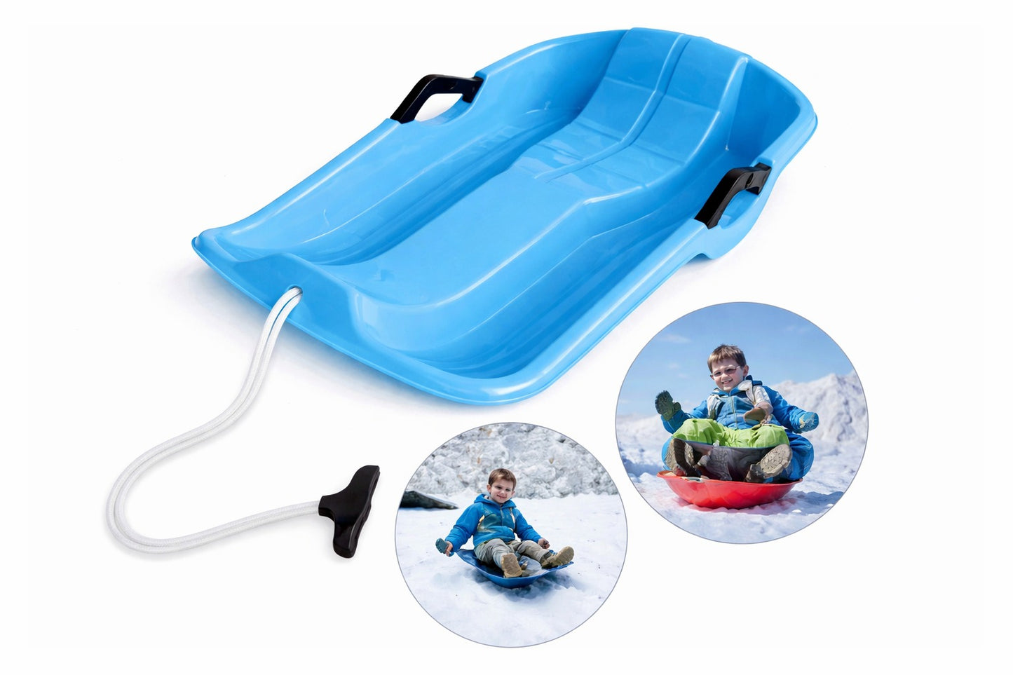 Trineos De Nieve Trineo Con Agarre Trineos Nieve 63x37cm