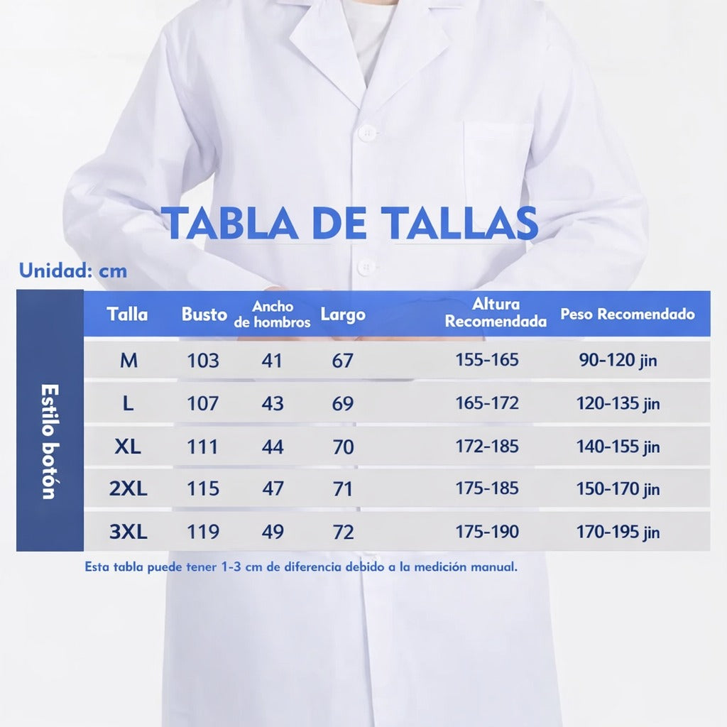 Bata Medica Uniforme Medico Uniforme De Laboratorio Bata Blanco Con Lineas
