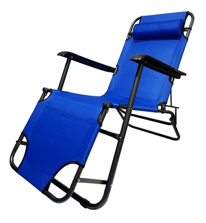 Silla Reposera Plegable Playa Silla Camping Terraza 152x47cm