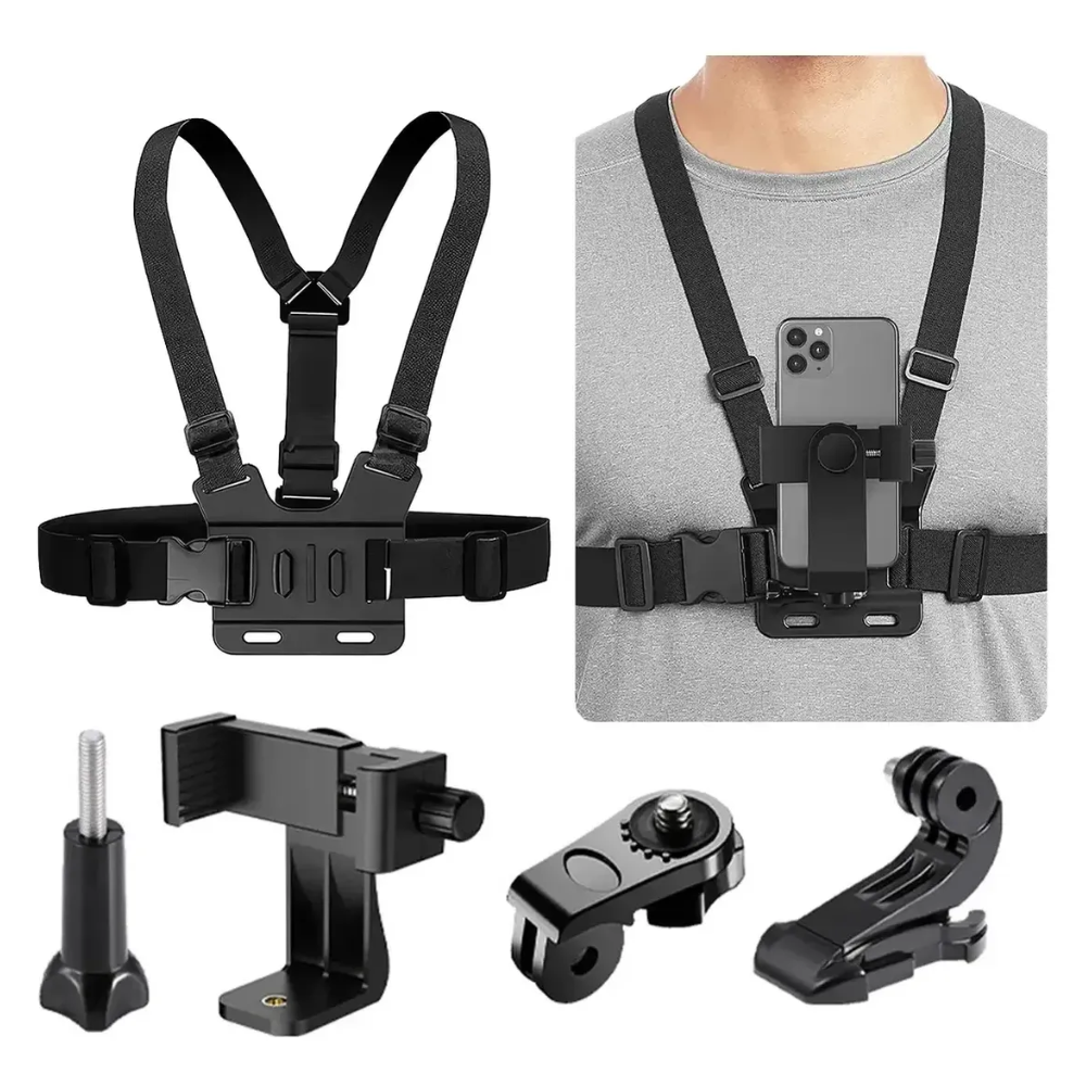 Soporte Celular Ajustable Arnes De Pecho Para Grabar Videos