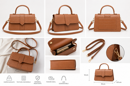 Bandolera Cartera Casual Cartera De Mano Ajustable Mujer