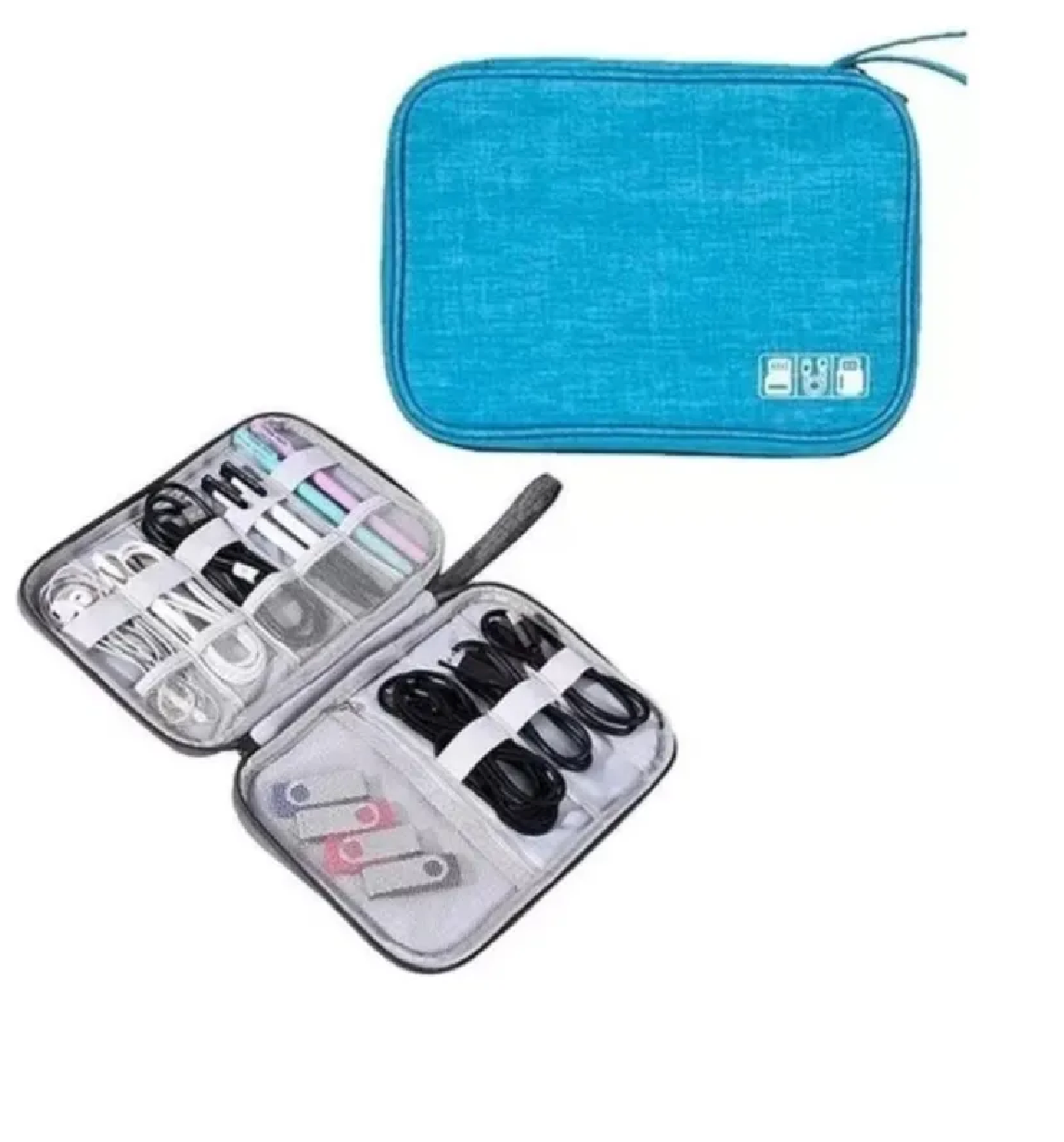 Organizador Cables Viaje Bolso Organizador Viaje 25x19x2cm