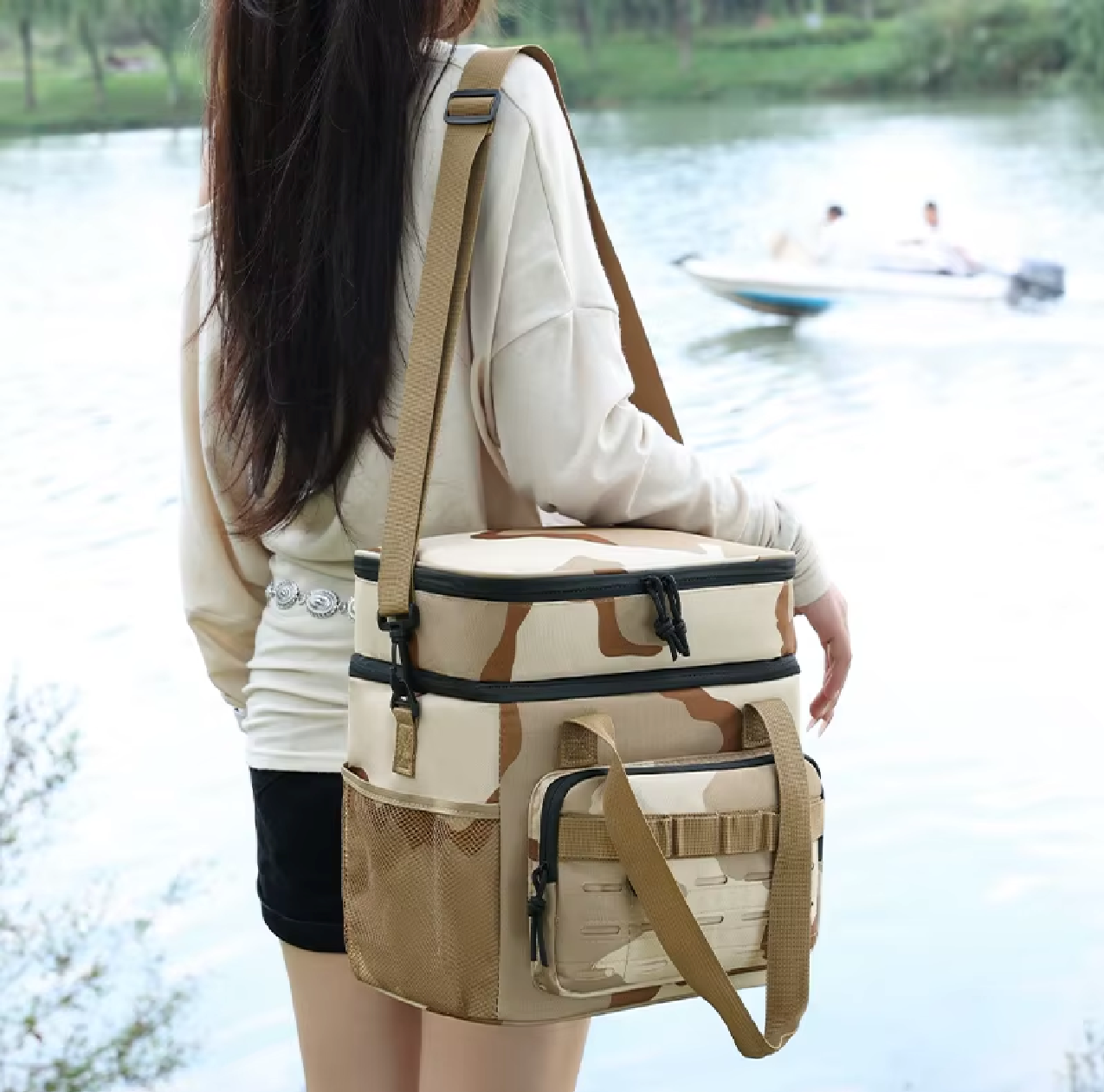 Bolso Cooler Plegable Bolso Termico Impermeable 30x29x19cm