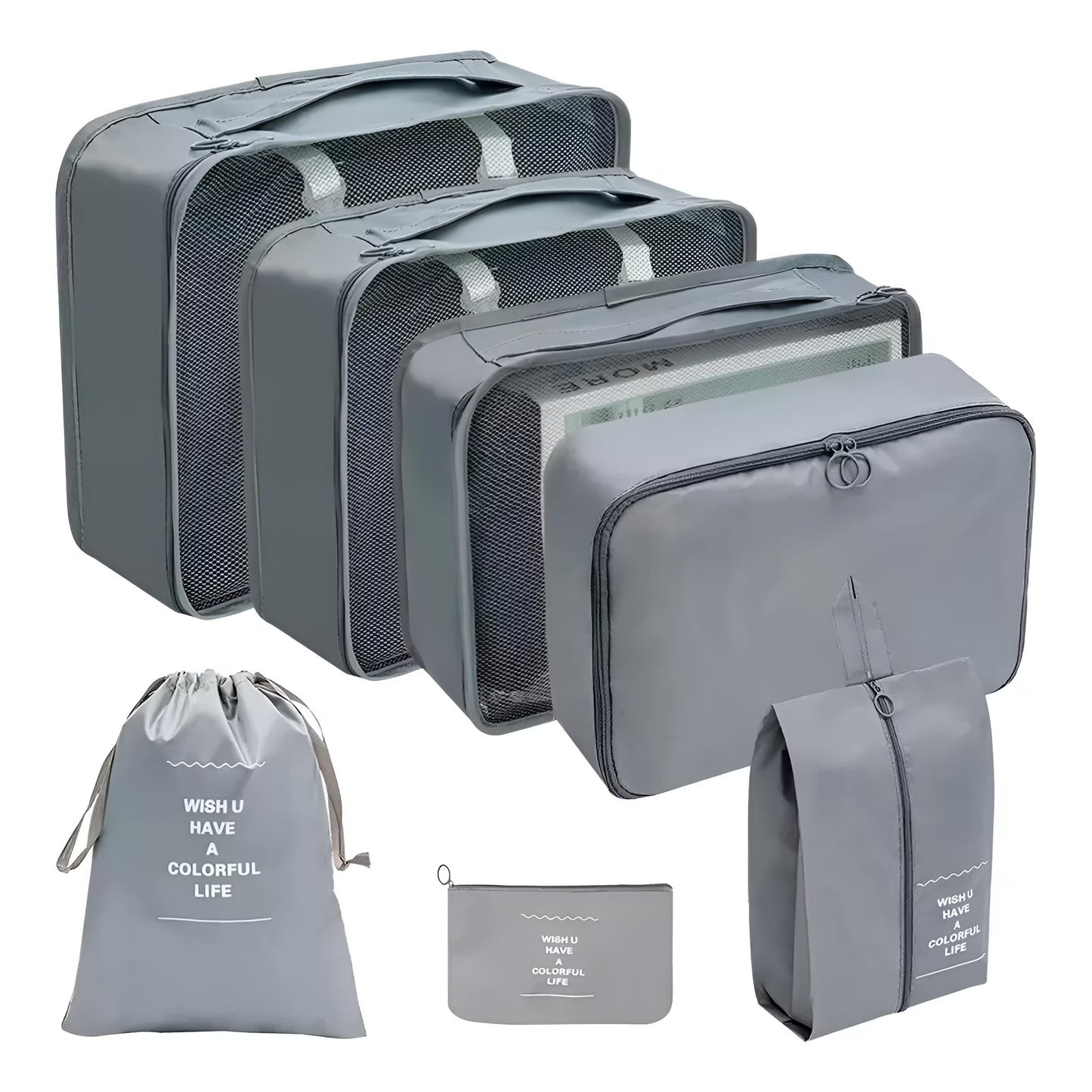 Set 7 Organizadores Equipaje Maleta Bolso Organizador Viaje