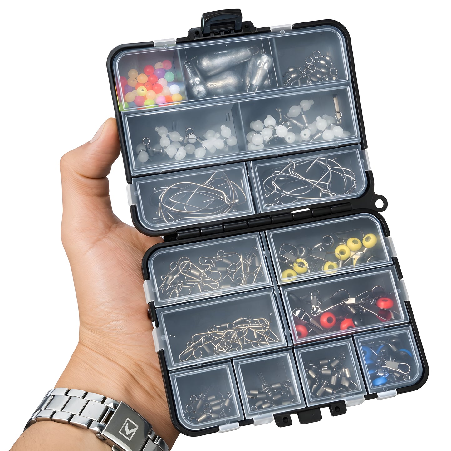 Kit Señuelo Pesca Organizadora Anzuelo Pesca Señuelos 191pz