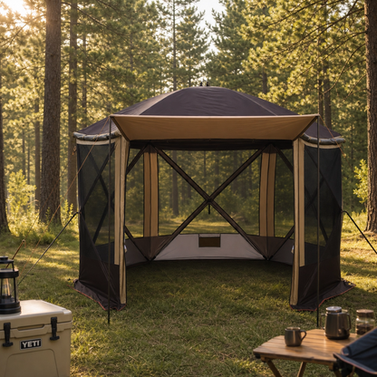 Carpa Camping 4 Estaciones Tienda 6 Personas 360x360x225cm