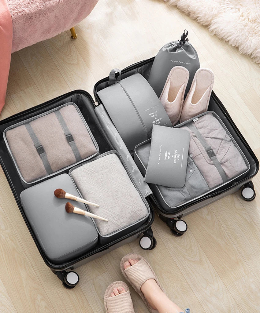 Set 7 Organizadores Equipaje Maleta Bolso Organizador Viaje