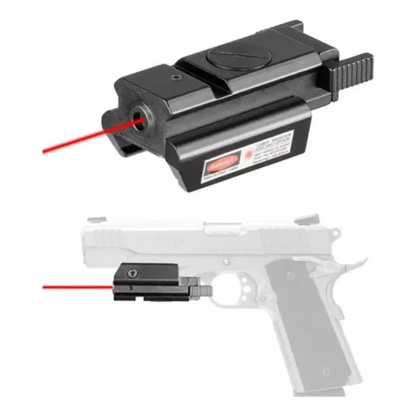 Mira Laser Mira Punto Rojo Laser Pistola Riel 11mm Metal