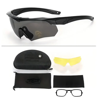 Lentes Tacticos 3 Micas Lentes Uv Airsoft Lentes Militares.
