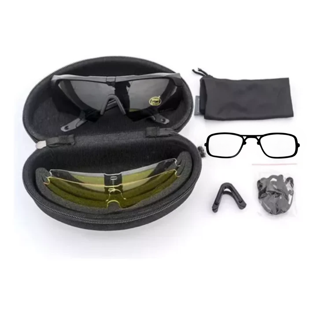 Lentes Tacticos 3 Micas Lentes Uv Airsoft Lentes Militares.