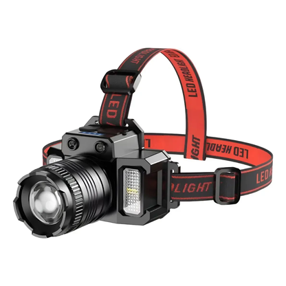 Linterna Frontal Minera Cob Linterna Recargable Tactica Usb