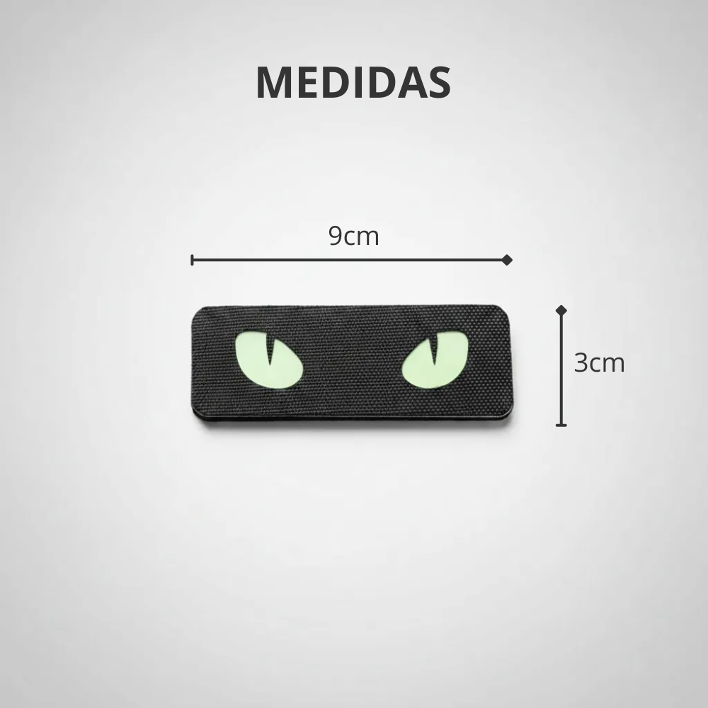 Parche Tactico Militar Parche Ojo Gato Fluorescente Velcro