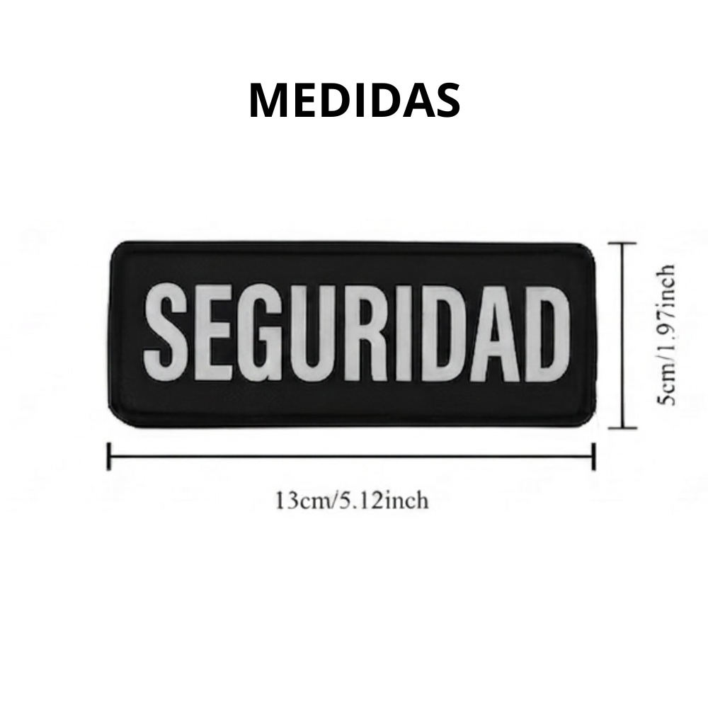 Parche Tactico Militar Parche Reflectante Seguridad Velcro 13x5cm