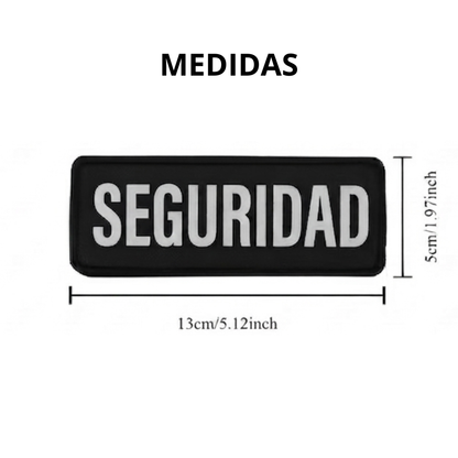 Parche Tactico Militar Parche Reflectante Seguridad Velcro 13x5cm