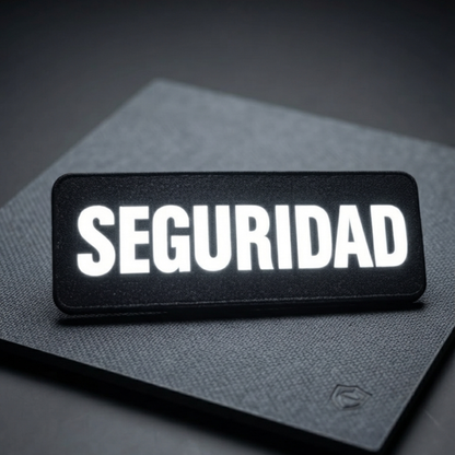 Parche Tactico Militar Parche Seguridad Reflectante Velcro 25.5x9cm