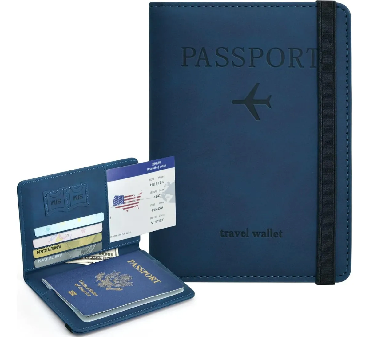 Porta Pasaporte Porta Documentos Portapasaporte Viaje Rfid