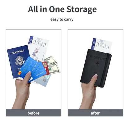 Porta Pasaporte Porta Documentos Portapasaporte Viaje Rfid