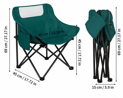 Silla Plegable Playa Silla Camping Silla Portatil 65x47x47cm.
