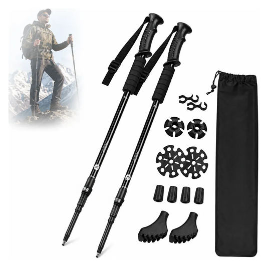 X2 Baston Trekking 3 Tramos Baston Senderismo Antishock 15pz