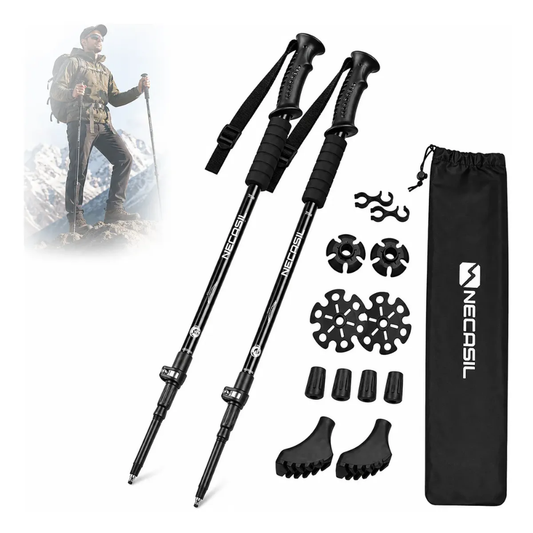 X2 Baston Trekking 3 Tramos Baston Senderismo Antishock 15pz