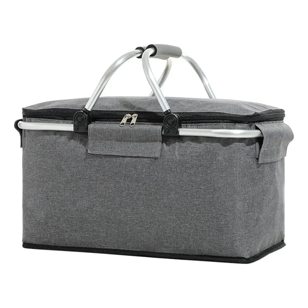 Canasto De Picnic Cesta Termica Picnic Impermeable 40x23x20