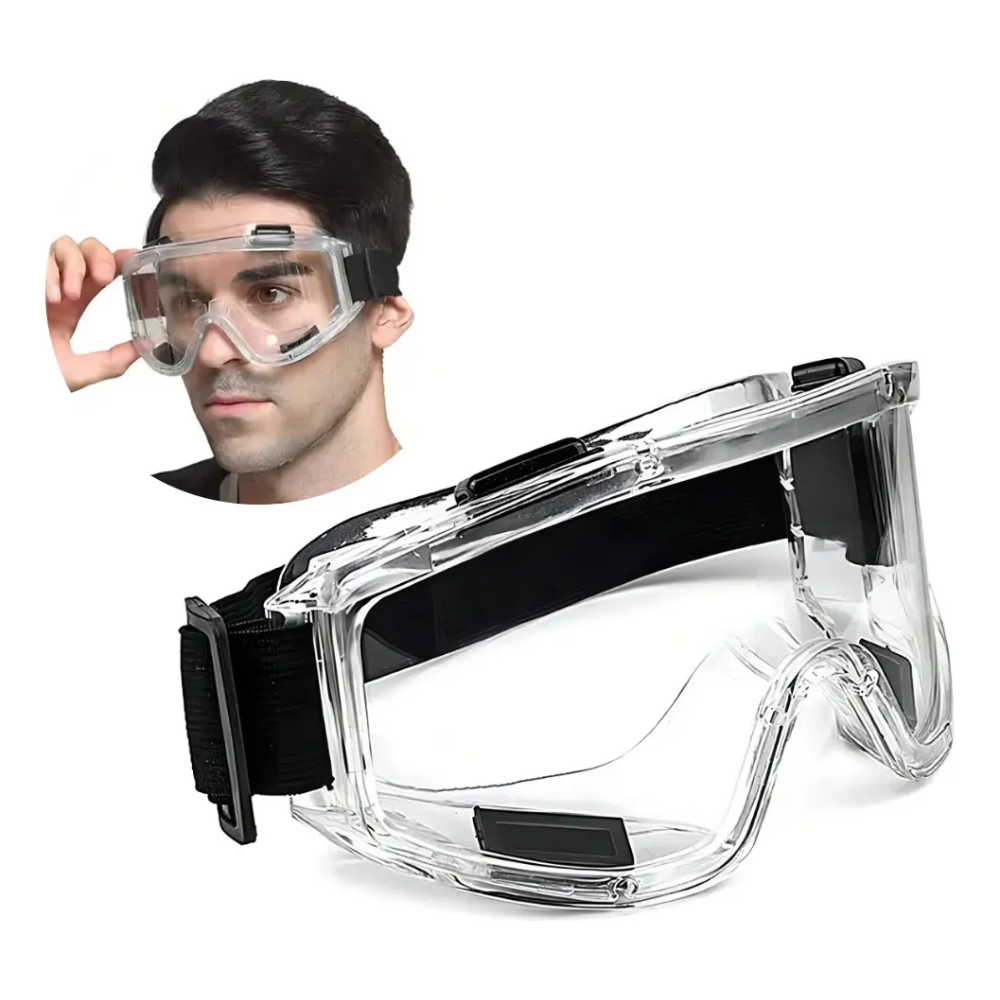 Lentes Seguridad Antiparras Gafas Proteccion Banda Ajustable