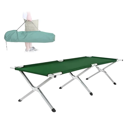 Catre Plegable Cama Campaña Camping Bolsa Transporte 190x62x42cm